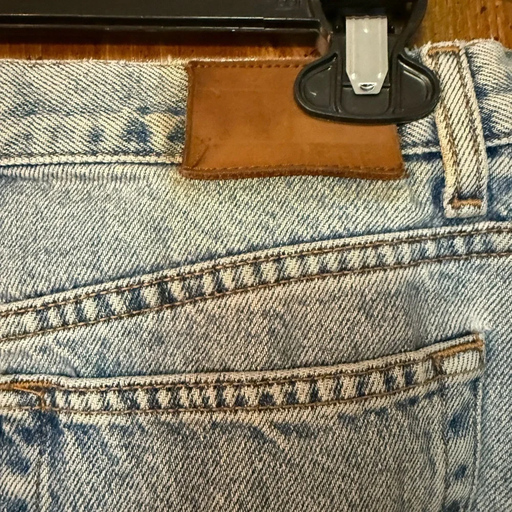 Vintage 90s Tommy Hilfiger stone wash cotton midi denim skirt size 4